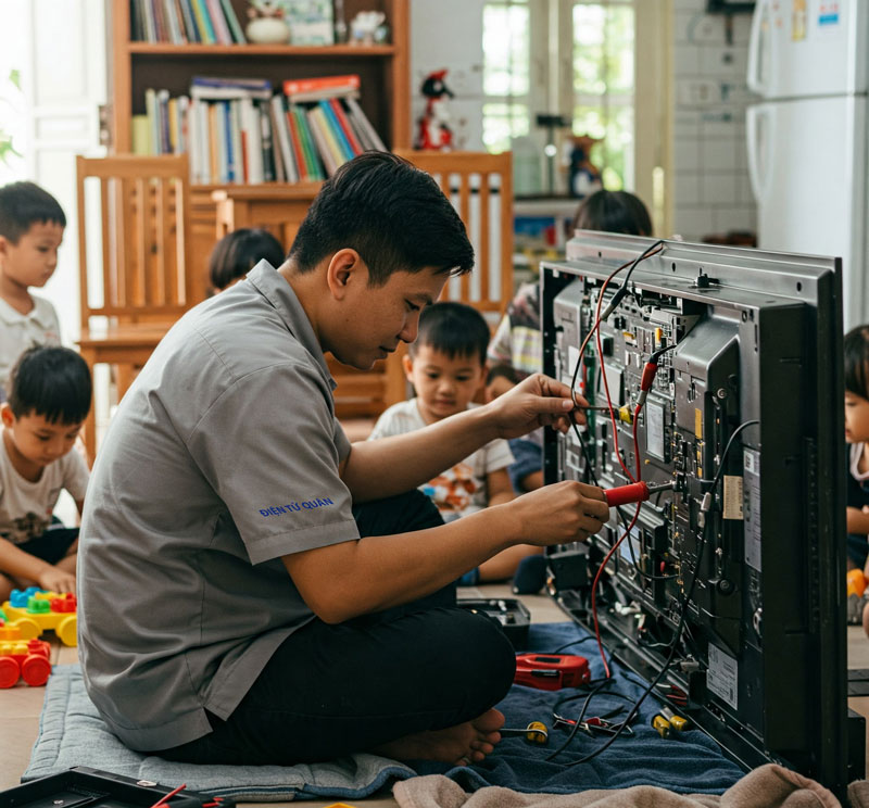 Giá sửa tivi bị sét đánh